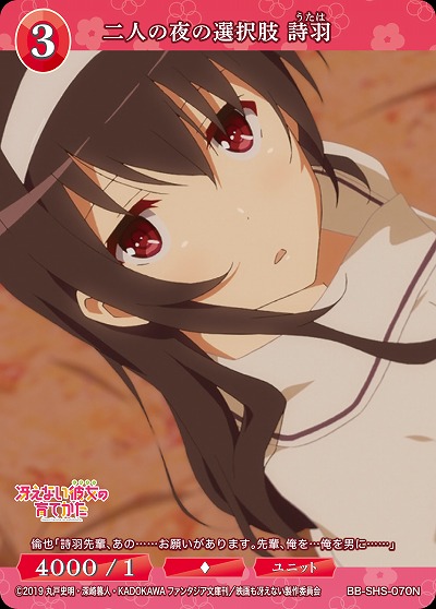 二人の夜の選択肢 詩羽 【BB/SHS/070N】